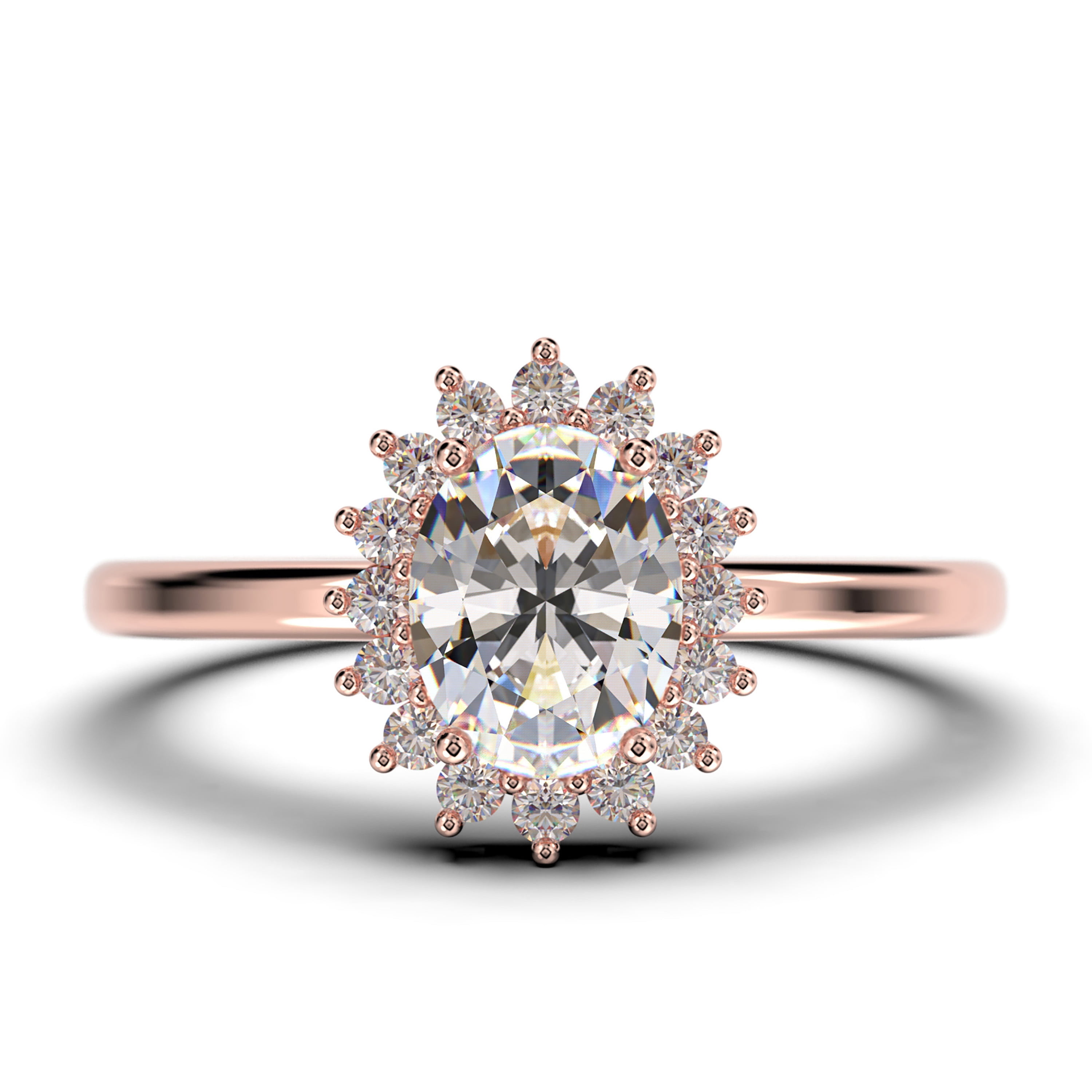 1.5 ctw Classic Round Halo Engagement Ring – Tiger Gems